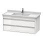 Duravit Ketho - Meuble sous lavabo 480x1000x455 mm, 2 tiroirs, blanc brillant KT664502222 Duravit Ketho - Meuble sous lavabo 480x1000x455 mm, 2 tiroirs, blanc brillant KT664502222