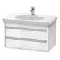 Duravit Ketho - Meuble sous lavabo 480x800x455 mm, 2 tiroirs, blanc brillant KT664702222