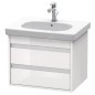 Duravit Ketho - Meuble sous lavabo 480x600x455 mm, 2 tiroirs, blanc brillant KT665002222 Duravit Ketho - Meuble sous lavabo 480x600x455 mm, 2 tiroirs, blanc brillant KT665002222