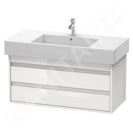Duravit Ketho - Meuble sous lavabo 480x1000x455 mm, 2 tiroirs, blanc brillant KT664102222