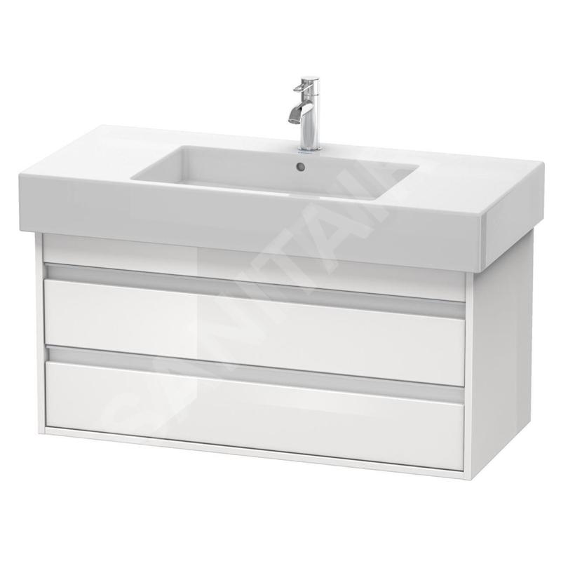 Duravit Ketho - Meuble sous lavabo 480x1000x455 mm, 2 tiroirs, blanc brillant KT664102222 Duravit Ketho - Meuble sous lavabo 480x1000x455 mm, 2 tiroirs, blanc brillant KT664102222