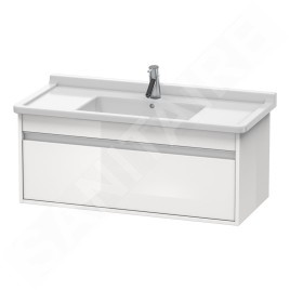 Duravit Ketho - Meuble sous lavabo 410x1000x455 mm, 1 tiroir, blanc brillant KT666502222