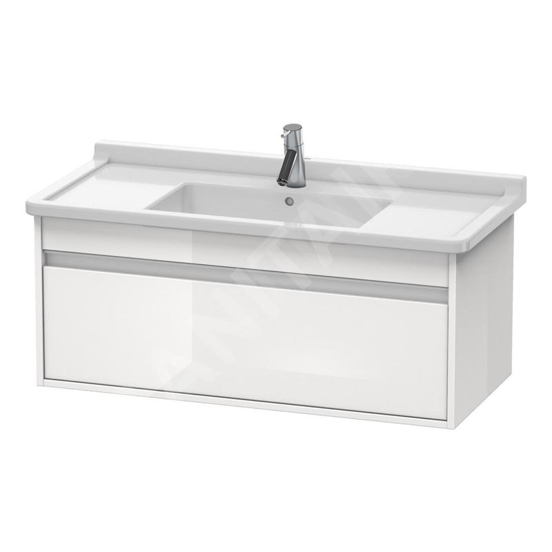 Duravit Ketho - Meuble sous lavabo 410x1000x455 mm, 1 tiroir, blanc brillant KT666502222 Duravit Ketho - Meuble sous lavabo 410x1000x455 mm, 1 tiroir, blanc brillant KT666502222