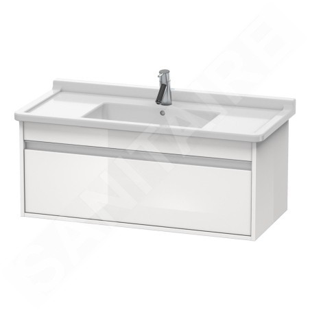Duravit Ketho - Meuble sous lavabo 410x1000x455 mm, 1 tiroir, blanc brillant KT666502222