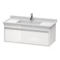 Duravit Ketho - Meuble sous lavabo 410x1000x455 mm, 1 tiroir, blanc brillant KT666502222 Duravit Ketho - Meuble sous lavabo 410x1000x455 mm, 1 tiroir, blanc brillant KT666502222