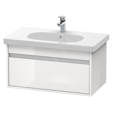 Duravit Ketho - Meuble sous lavabo 410x800x455 mm, 1 tiroir, blanc brillant KT666702222