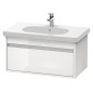 Duravit Ketho - Meuble sous lavabo 410x800x455 mm, 1 tiroir, blanc brillant KT666702222 Duravit Ketho - Meuble sous lavabo 410x800x455 mm, 1 tiroir, blanc brillant KT666702222