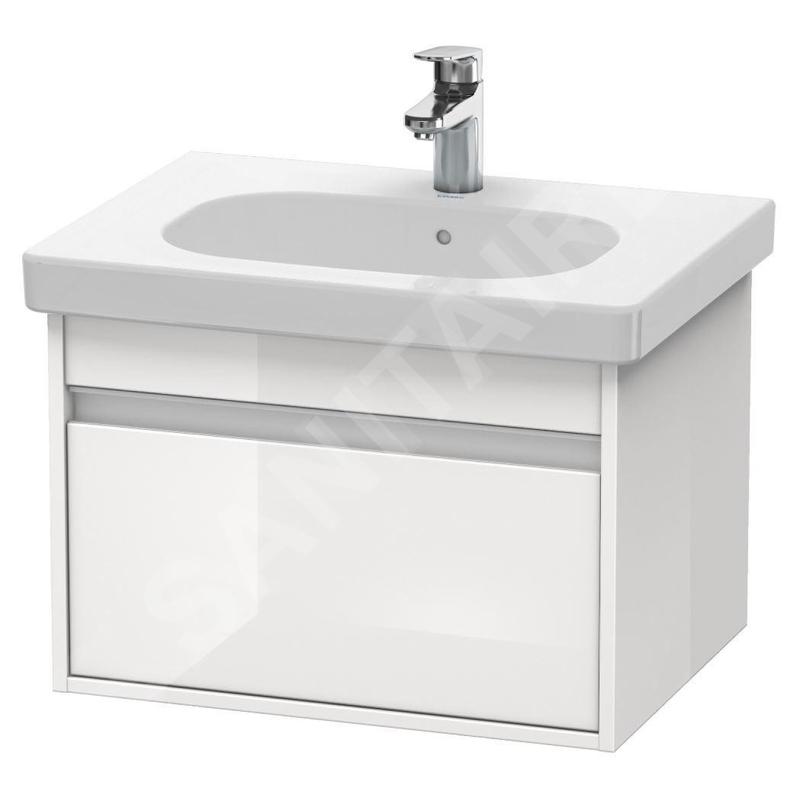 Duravit Ketho - Meuble sous lavabo 410x600x455 mm, 1 tiroir, blanc brillant KT667002222 Duravit Ketho - Meuble sous lavabo 410x600x455 mm, 1 tiroir, blanc brillant KT667002222