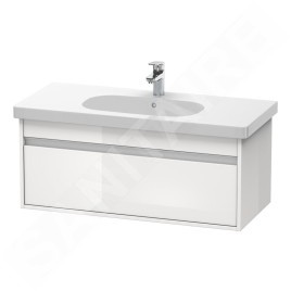 Duravit Ketho - Meuble sous lavabo 410x1000x455 mm, 1 tiroir, blanc brillant KT666802222