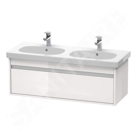 Duravit Ketho - Meuble sous lavabo 410x1150x455 mm, 1 tiroir, blanc brillant KT666902222