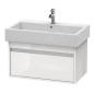 Duravit Ketho - Meuble-vasque, 410x750x440 mm, 1 tiroir, blanc brillant KT668702222 Duravit Ketho - Meuble-vasque, 410x750x440 mm, 1 tiroir, blanc brillant KT668702222