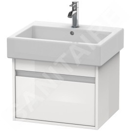 Duravit Ketho - Meuble-vasque, 410x550x440 mm, 1 tiroir, blanc brillant KT668602222