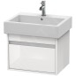 Duravit Ketho - Meuble-vasque, 410x550x440 mm, 1 tiroir, blanc brillant KT668602222 Duravit Ketho - Meuble-vasque, 410x550x440 mm, 1 tiroir, blanc brillant KT668602222