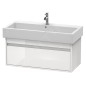 Duravit Ketho - Meuble-vasque, 410x950x440 mm, 1 tiroir, blanc brillant KT668802222 Duravit Ketho - Meuble-vasque, 410x950x440 mm, 1 tiroir, blanc brillant KT668802222