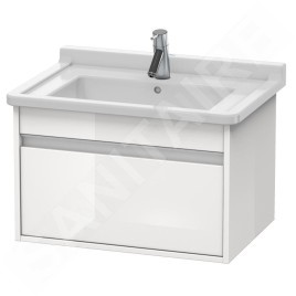Duravit Ketho - Meuble sous lavabo 410x800x455 mm, 1 tiroir, blanc brillant KT666402222