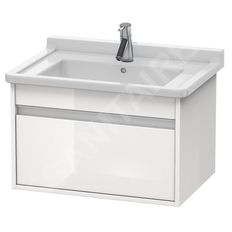 Duravit Ketho - Meuble sous lavabo 410x800x455 mm, 1 tiroir, blanc brillant KT666402222 Duravit Ketho - Meuble sous lavabo 410x800x455 mm, 1 tiroir, blanc brillant KT666402222