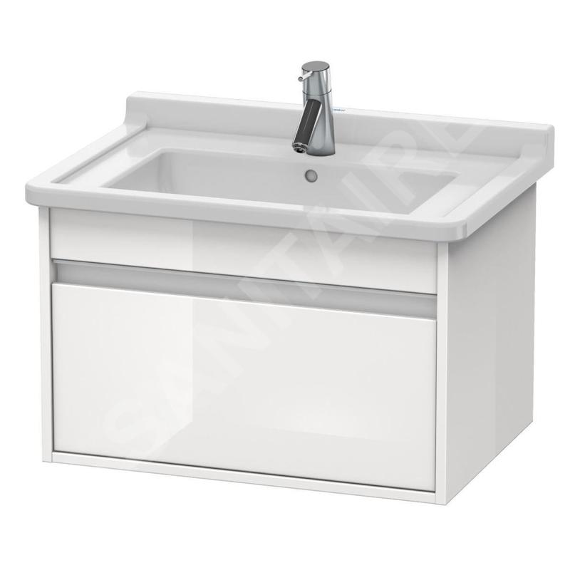 Duravit Ketho - Meuble sous lavabo 410x650x455 mm, 1 tiroir, blanc brillant KT666302222 Duravit Ketho - Meuble sous lavabo 410x650x455 mm, 1 tiroir, blanc brillant KT666302222
