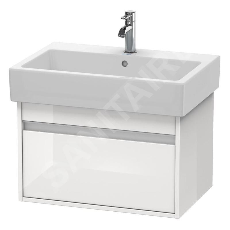 Duravit Ketho - Meuble-vasque, 410x650x440 mm, 1 tiroir, blanc brillant KT668402222 Duravit Ketho - Meuble-vasque, 410x650x440 mm, 1 tiroir, blanc brillant KT668402222
