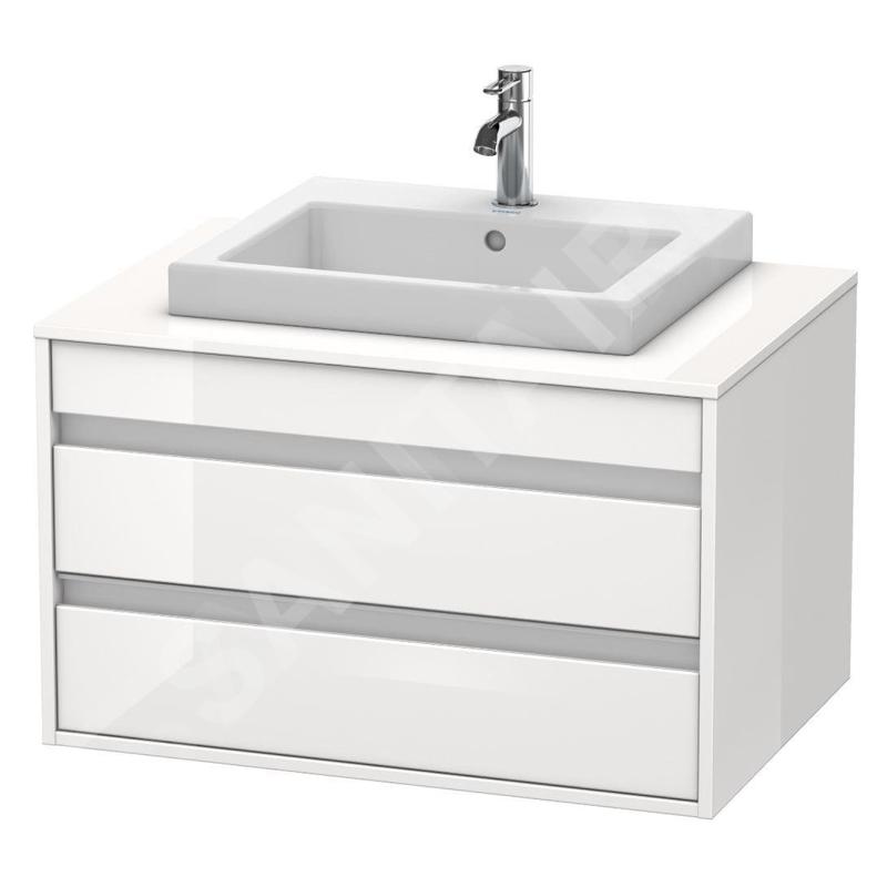 Duravit Ketho - Meuble sous lavabo 496x800x550 mm, 2 tiroirs, blanc brillant KT675402222 Duravit Ketho - Meuble sous lavabo 496x800x550 mm, 2 tiroirs, blanc brillant KT675402222