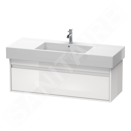 Duravit Ketho - Meuble sous lavabo 410x1200x455 mm, 1 tiroir, blanc brillant KT669202222