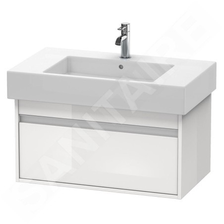 Duravit Ketho - Meuble sous lavabo 410x800x455 mm, 1 tiroir, blanc brillant KT669002222