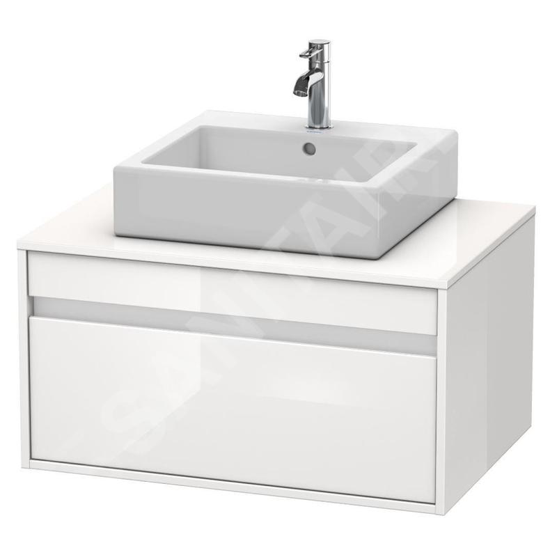 Duravit Ketho - Meuble sous lavabo 426x800x550 mm, 1 tiroir, blanc brillant KT669402222