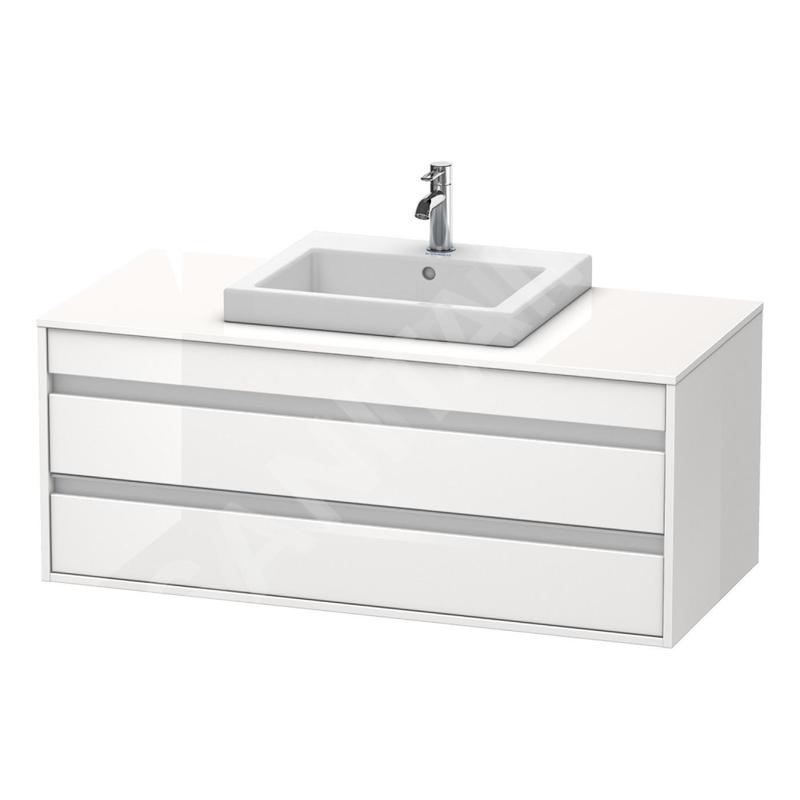 Duravit Ketho - Meuble sous lavabo 496x1200x550 mm, 2 tiroirs, blanc brillant KT675602222 Duravit Ketho - Meuble sous lavabo 496x1200x550 mm, 2 tiroirs, blanc brillant KT675602222