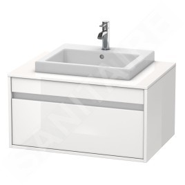 Duravit Ketho - Meuble sous lavabo 426x800x550 mm, 1 tiroir, blanc brillant KT679402222