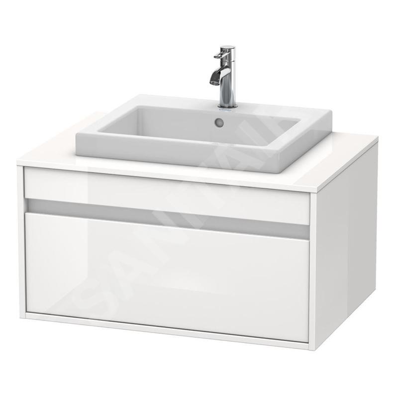 Duravit Ketho - Meuble sous lavabo 426x800x550 mm, 1 tiroir, blanc brillant KT679402222 Duravit Ketho - Meuble sous lavabo 426x800x550 mm, 1 tiroir, blanc brillant KT679402222