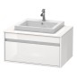 Duravit Ketho - Meuble sous lavabo 426x800x550 mm, 1 tiroir, blanc brillant KT679402222 Duravit Ketho - Meuble sous lavabo 426x800x550 mm, 1 tiroir, blanc brillant KT679402222