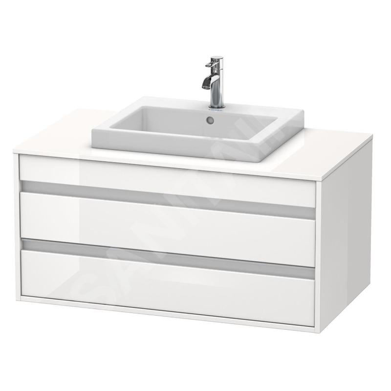 Duravit Ketho - Meuble sous lavabo 496x1000x550 mm, 2 tiroirs, blanc brillant KT675502222 Duravit Ketho - Meuble sous lavabo 496x1000x550 mm, 2 tiroirs, blanc brillant KT675502222