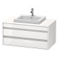 Duravit Ketho - Meuble sous lavabo 496x1000x550 mm, 2 tiroirs, blanc brillant KT675502222 Duravit Ketho - Meuble sous lavabo 496x1000x550 mm, 2 tiroirs, blanc brillant KT675502222