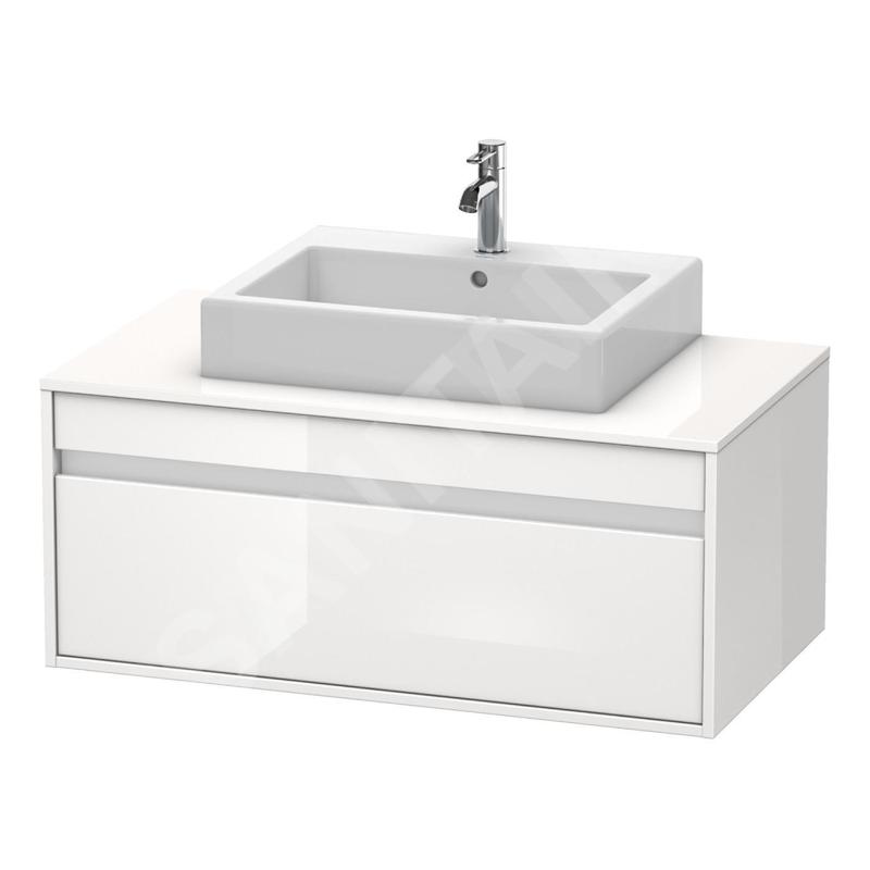 Duravit Ketho - Meuble sous lavabo 426x1000x550 mm, 1 tiroir, blanc brillant KT669502222 Duravit Ketho - Meuble sous lavabo 426x1000x550 mm, 1 tiroir, blanc brillant KT669502222