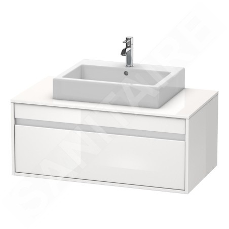 Duravit Ketho - Meuble sous lavabo 426x1000x550 mm, 1 tiroir, blanc brillant KT669502222