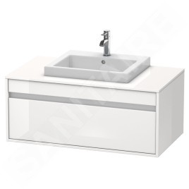 Duravit Ketho - Meuble sous lavabo 426x1000x550 mm, 1 tiroir, blanc brillant KT679502222
