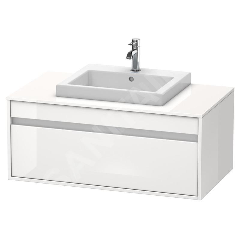Duravit Ketho - Meuble sous lavabo 426x1000x550 mm, 1 tiroir, blanc brillant KT679502222
