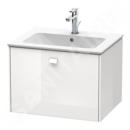 Duravit Brioso - Meuble sous lavabo 442x620x479 mm, 1 tiroir, blanc brillant BR400102222