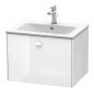 Duravit Brioso - Meuble sous lavabo 442x620x479 mm, 1 tiroir, blanc brillant BR400102222