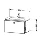Duravit Brioso - Meuble sous lavabo Compact, 442x820x389 mm, 1 tiroir, blanc brillant BR401102222 Duravit Brioso - Meuble sous lavabo Compact, 442x820x389 mm, 1 tiroir, blanc brillant BR401102222
