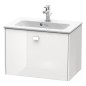 Duravit Brioso - Meuble sous lavabo Compact, 442x620x389 mm, 1 tiroir, blanc brillant BR401002222 Duravit Brioso - Meuble sous lavabo Compact, 442x620x389 mm, 1 tiroir, blanc brillant BR401002222