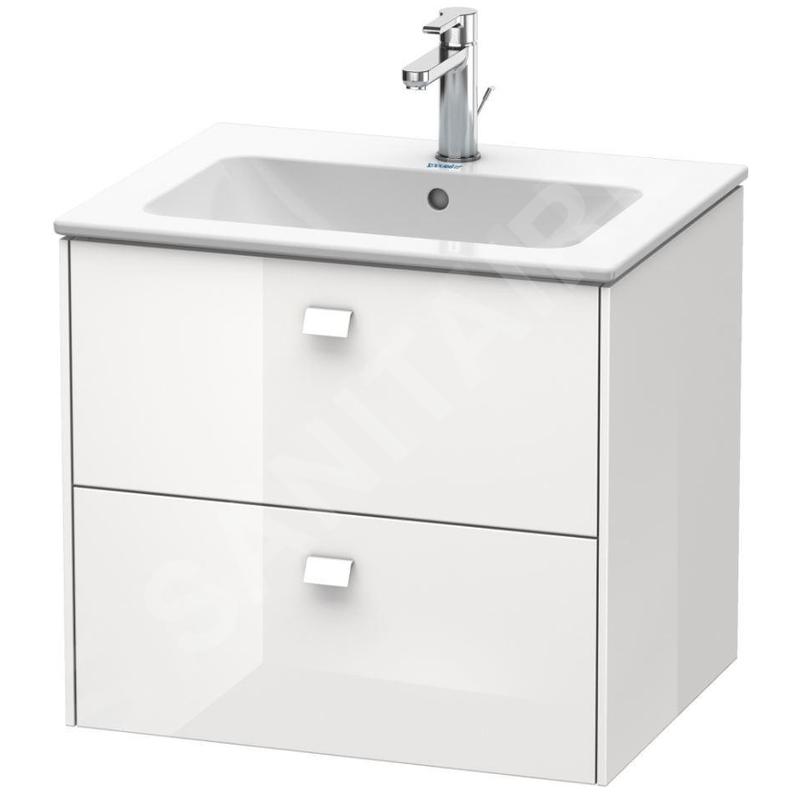 Duravit Brioso - Meuble sous lavabo 553x620x479 mm, 2 tiroirs, blanc brillant BR410102222 Duravit Brioso - Meuble sous lavabo 553x620x479 mm, 2 tiroirs, blanc brillant BR410102222