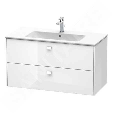 Duravit Brioso - Meuble sous lavabo 553x1020x479 mm, 2 tiroirs, blanc brillant BR410302222