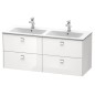 Duravit Brioso - Meuble sous lavabo 553x1290x479 mm, 4 tiroirs, blanc brillant BR410602222