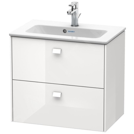 Duravit Brioso - Meuble sous lavabo Compact, 553x820x389 mm, 2 tiroirs, blanc brillant BR411102222
