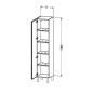 Duravit L-Cube - Armoire 1760x400x363 mm, gauche, blanc brillant LC1180L2222 Duravit L-Cube - Armoire 1760x400x363 mm, gauche, blanc brillant LC1180L2222