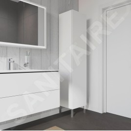 Duravit L-Cube - Armoire 1760x400x363 mm, gauche, blanc brillant LC1180L2222