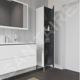 Duravit L-Cube - Armoire 1760x400x363 mm, gauche, blanc brillant LC1180L2222