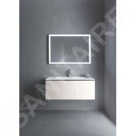 Duravit L-Cube - Meuble sous lavabo 400x1020x481 mm, 1 tiroir, blanc brillant LC614202222