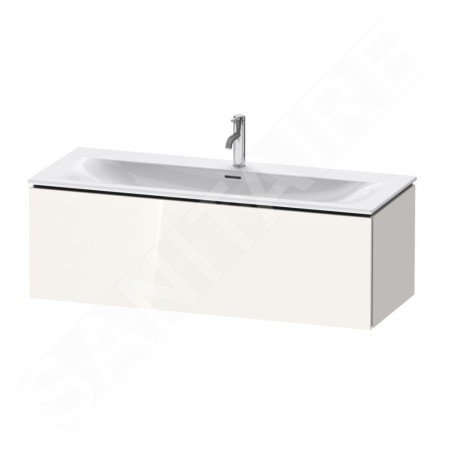 Duravit L-Cube - Meuble sous lavabo 400x1220x481 mm, 1 tiroir, blanc brillant LC613902222