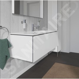 Duravit L-Cube - Meuble sous lavabo 400x1220x481 mm, 1 tiroir, blanc brillant LC614302222